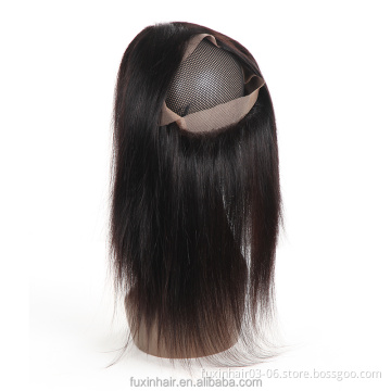 Brazilian 360 Lace Frontal Closure With Bundles Cuticle Aligned Hair 360 Lace Frontal Wig Perruque Lace Frontal 360